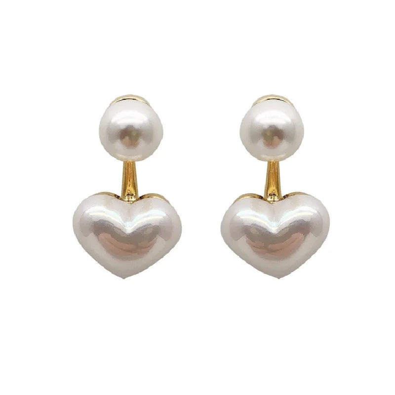 Heart Pearl Earring