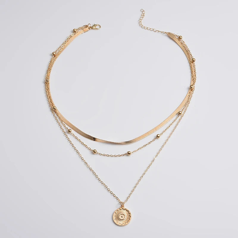 Layer Round Necklace