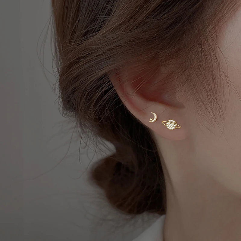 Star Moon Earring